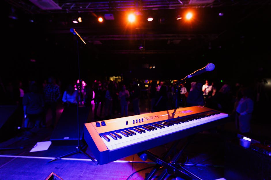 Tłum na festiwalu muzyki elektronicznej
